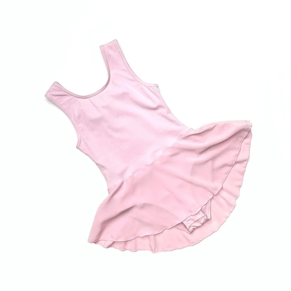 Sansha Ballet Leotard Dress Pink Size F = Girl’s 12 Skirt Tank Top Dance New NWT